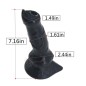 Realistic Wolf Dog Dildo (Black)